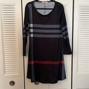 Black plaid dress size XXL